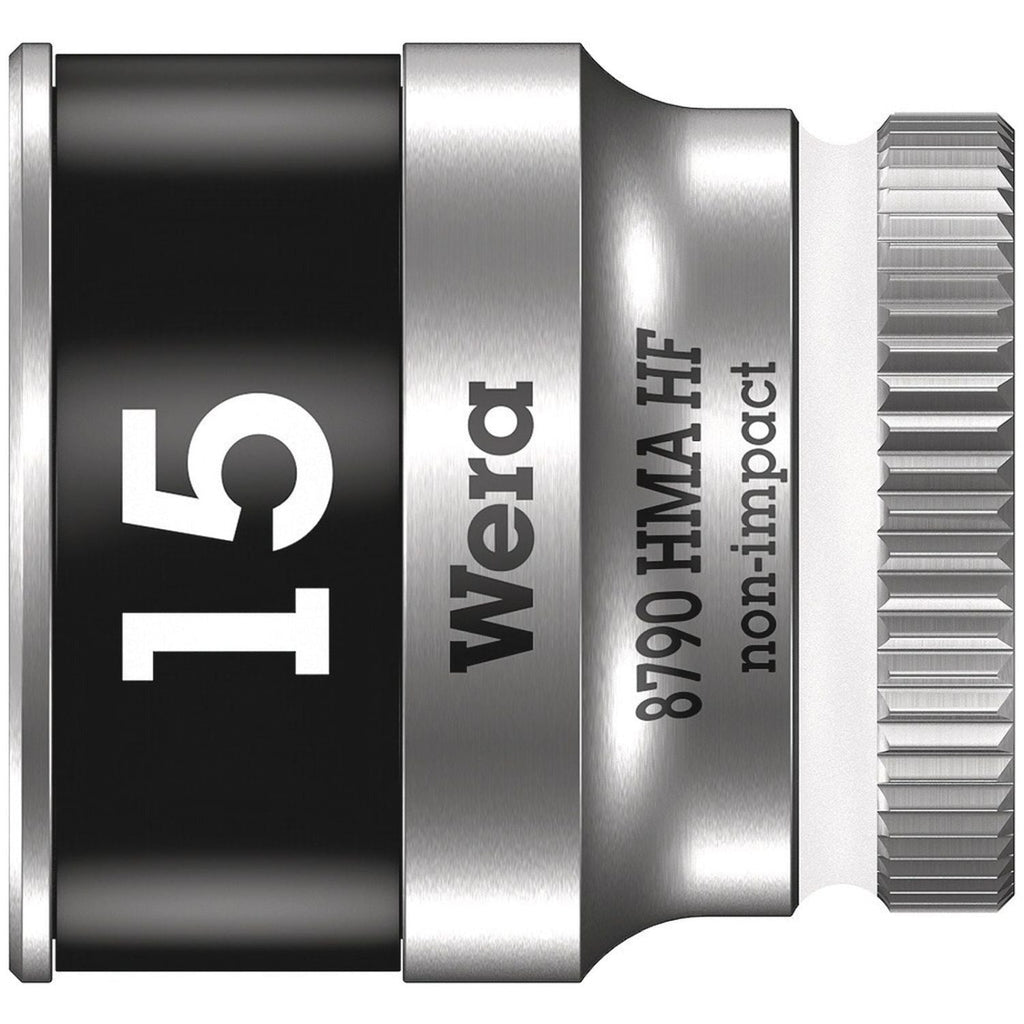 Wera 8790 Hma Hf Zyklop Socket With 1/4-in. Drive With Holding Function, 15x23-mm.
