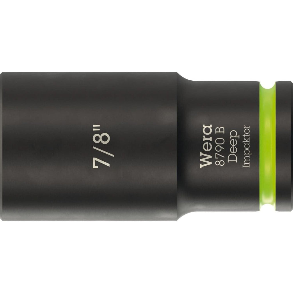 Wera 8790 B Impaktor Deep Socket With 3/8-in. Drive, 7/8-in.x63-mm.