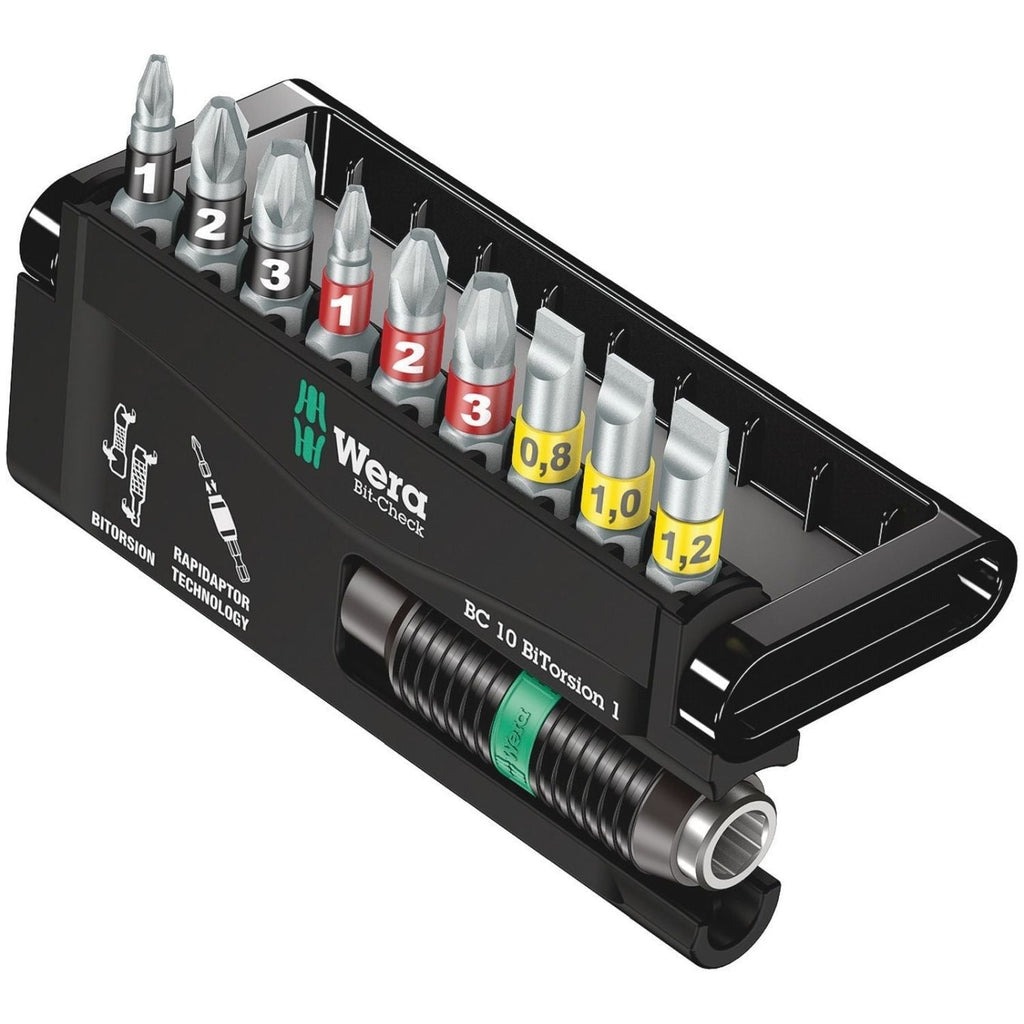 Wera Bit-Check 10 Bitorsion 1, 10-Pieces
