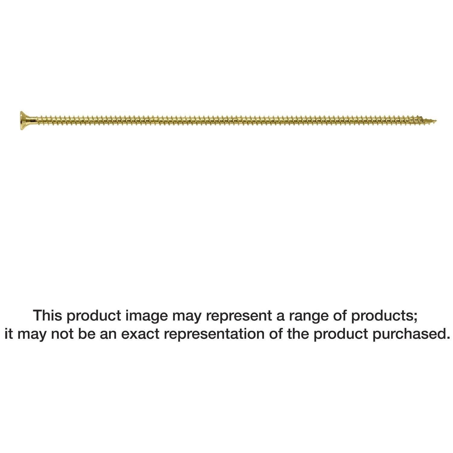 Simpson Strong-Tie SDCF221334 Strong-Drive SDCF TIMBER-CF Screw, 0.315-in. x 13-3/4-in. T40, Yellow Zinc, 250-Pack
