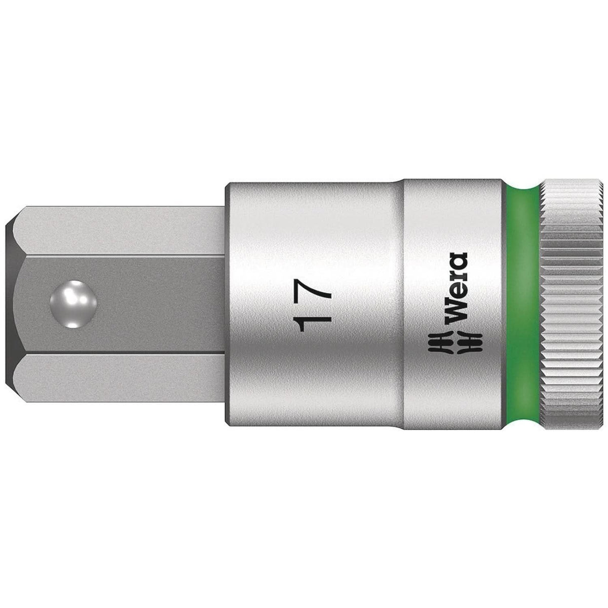 Wera 8740 C Hf Zyklop Bit Socket With 1/2-in. Drive With Holding Function, 8x140-mm.