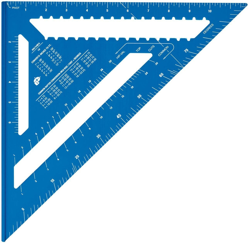 Empire E3992 12-inch True Blue Laser Etched Rafter Square