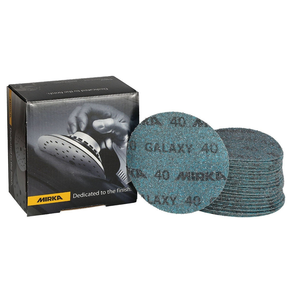 Mirka Galaxy 5-in. 40 Grit Grip Sanding Disc for Multi-Material Surface Prep (FY-612-040)