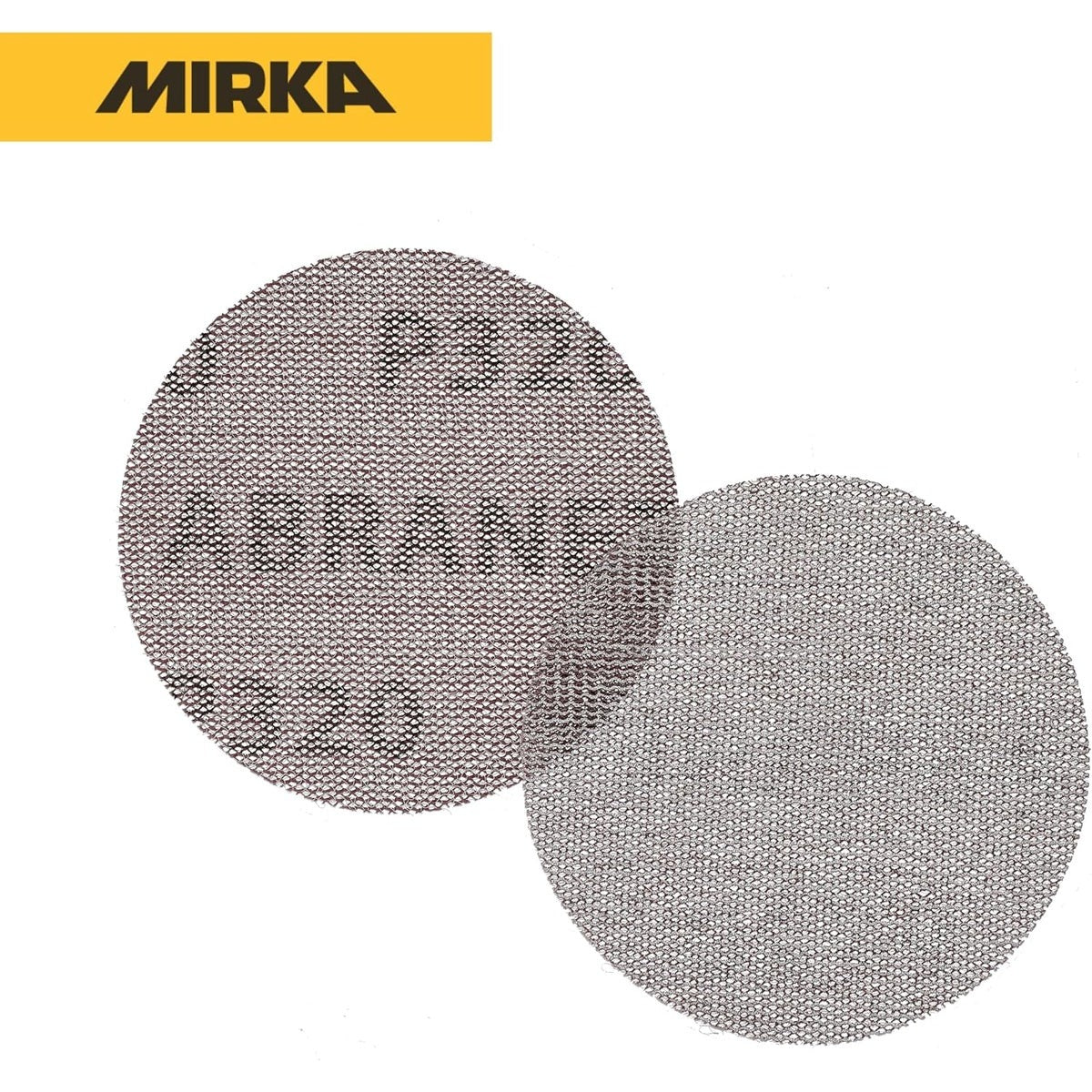 Mirka Abranet 3-in. 320 Grit Mesh Sanding Discs Hook and Loop 50-Pack, Dust-Free Sanding (9A-203-320)