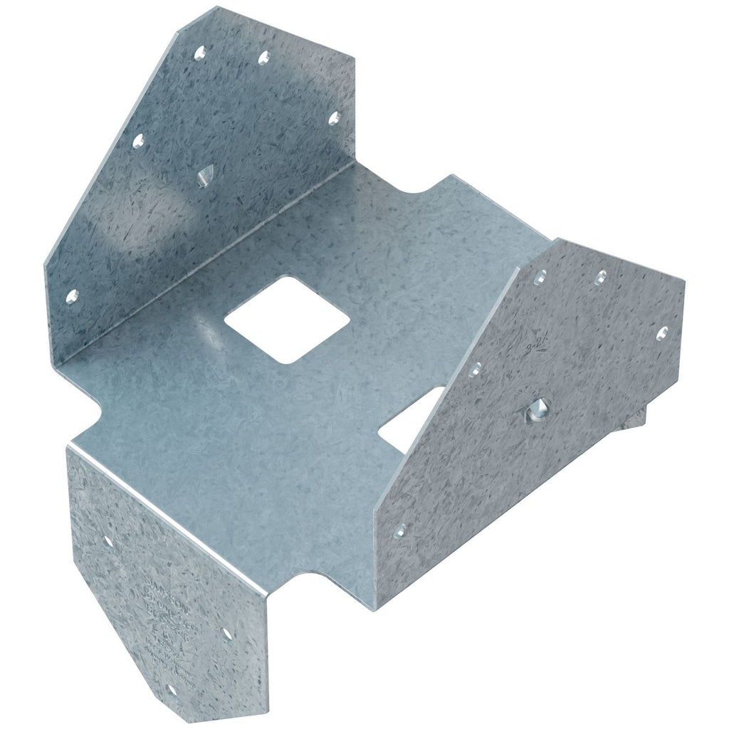 Simpson Strong-Tie BCS ZMAX Galvanized Post Cap for Triple 2x Beam, 6x Post (BCS2-3/6Z)
