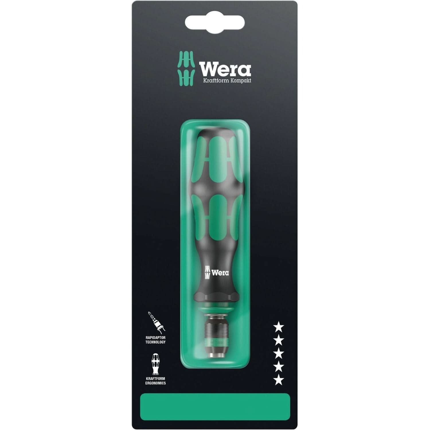 Wera 817 R SB Bitholding Screwdriver With Rapidaptor Quick-Release Chuck, 1/4-in.x133-mm.
