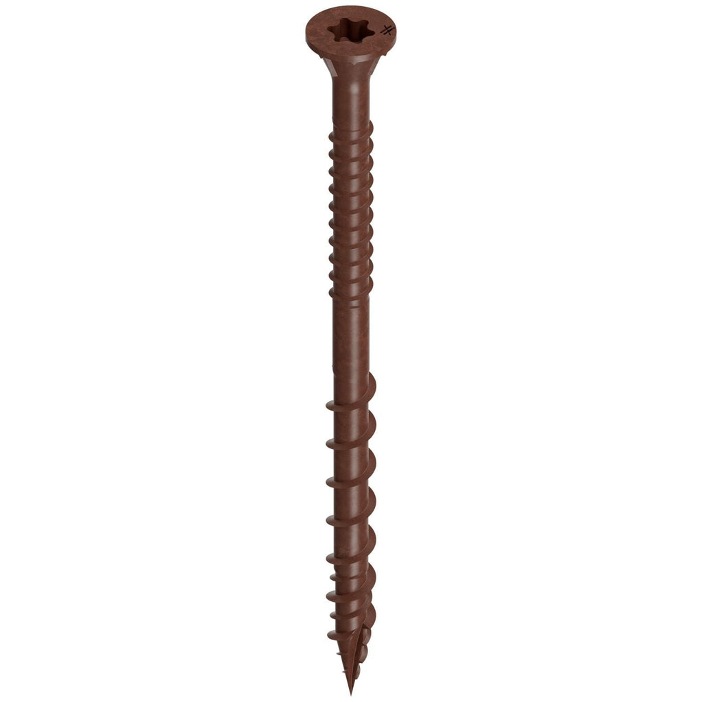 Simpson Strong-Tie DSVR3MB Deck-Drive DSV WOOD Screw, #10 x 3-in. T-25, Flat Head, Quik Guard, Red, 1750-Pack