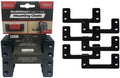 StealthMounts Cleat 'n' Feet Mounting Cleats Black, 6-Pack