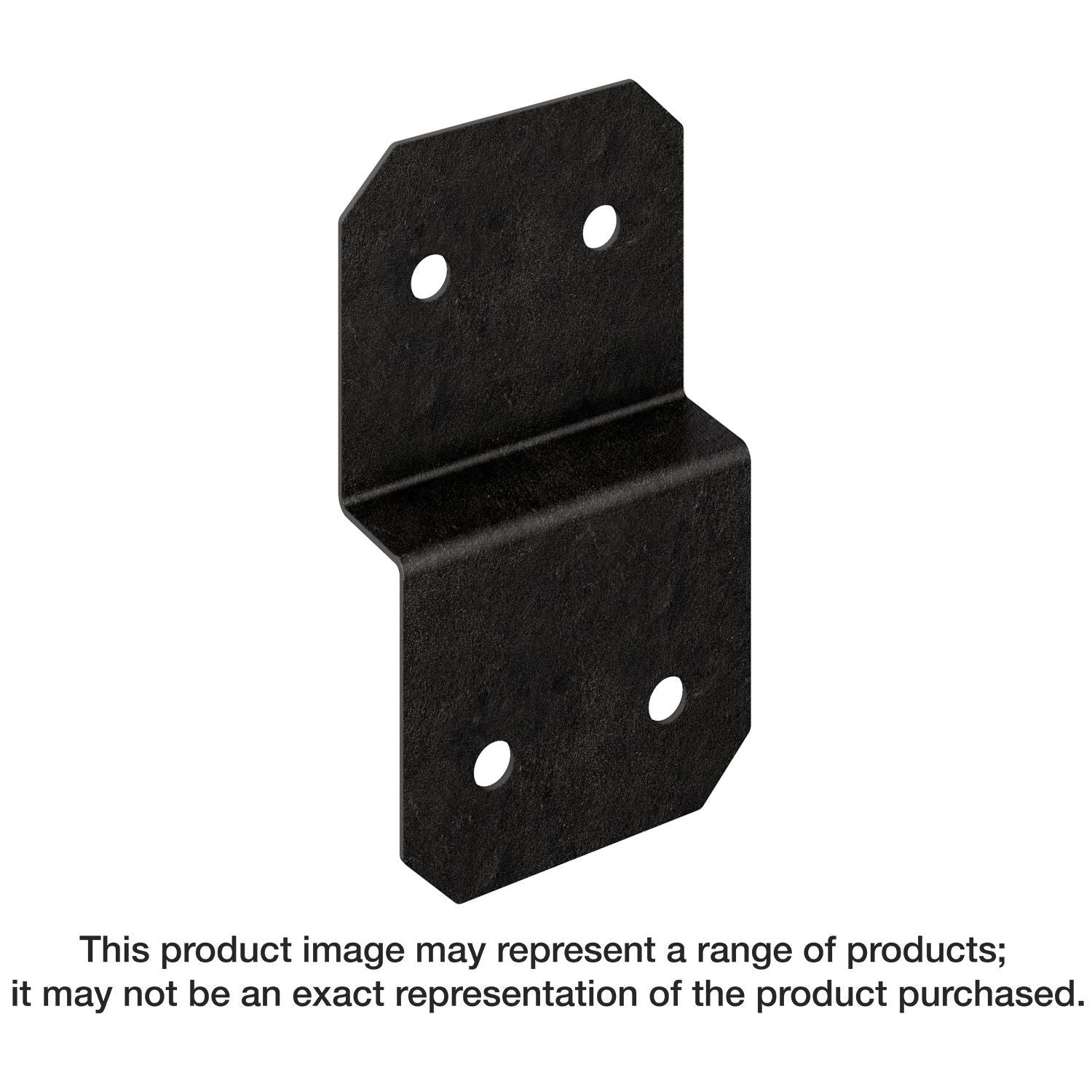 Simpson Strong-Tie APVDJT2-6 Outdoor Accents Avant Collection 5-in. ZMAX, Black Powder-Coated Deck Joist Tie for 2x