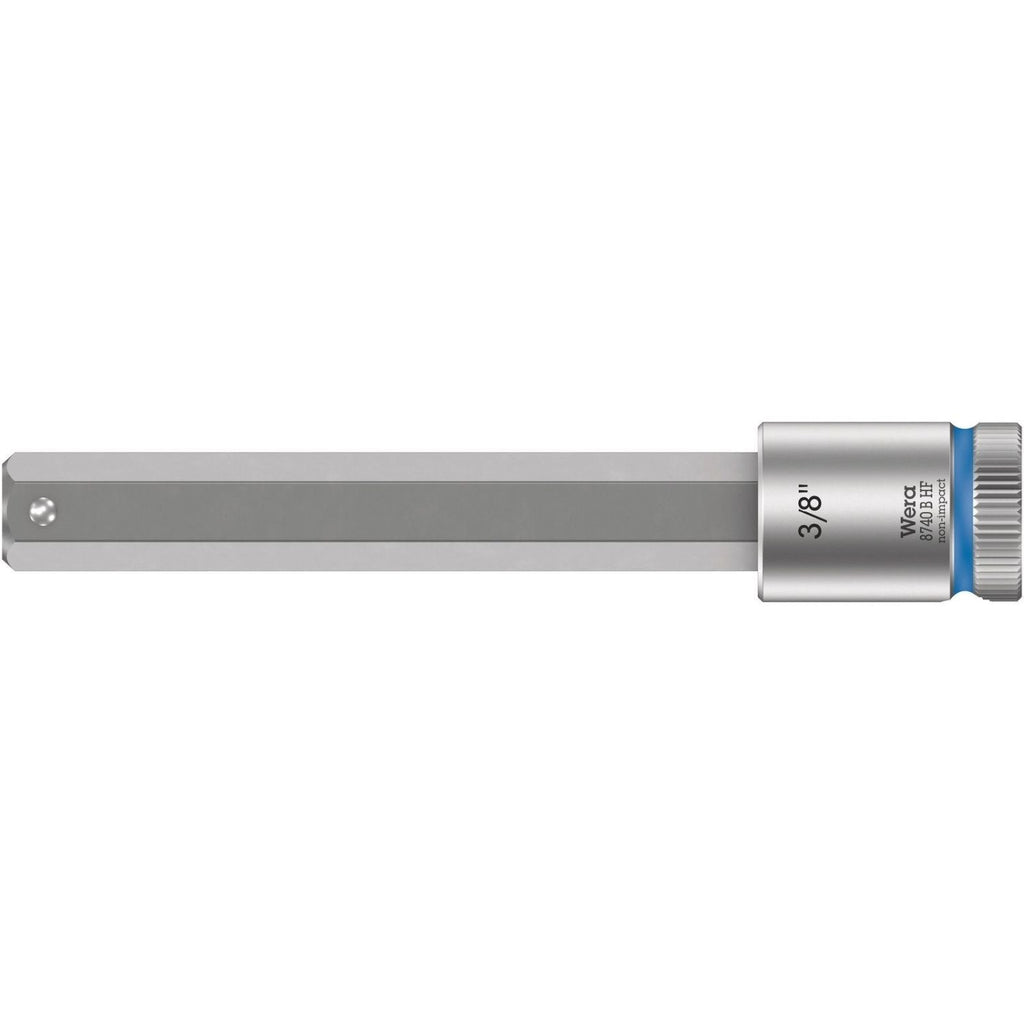 Wera 8740 B Hf Zyklop Bit Socket With Holding Function, 3/8-in. Drive, 3/8-in.x100-mm.