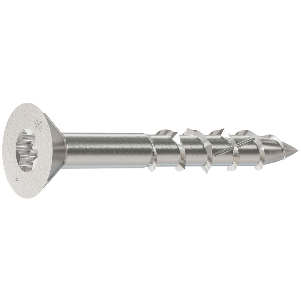 Simpson Strong-Tie T08125EDDI Deck-Drive DWP WOOD SS Screw, #8 x 1-1/4-in. T-20, Flat Head, Type 316, 175-Pack