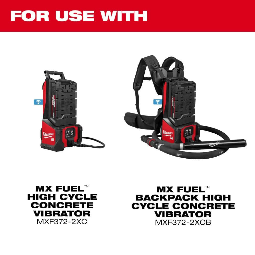 Milwaukee 48-37-1618H MX FUEL High Cycle Concrete Vibrator 16 ft. Whip w/ 1.75 in. Head