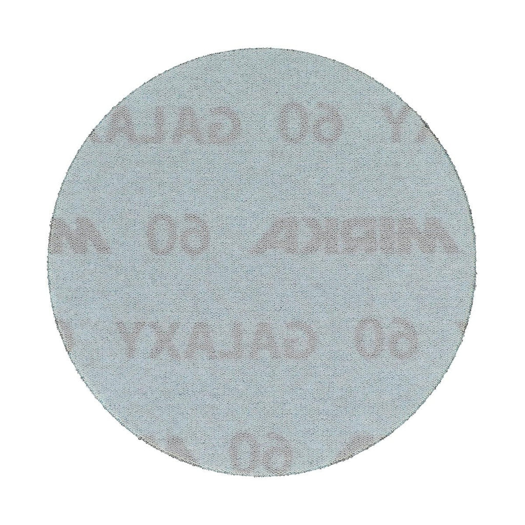 Mirka Galaxy 5-in. 60 Grit Hook and Loop Sanding Discs, 50-Pack, No-Hole Ceramic Abrasive for Random Orbital Sanders (FY-612-060)