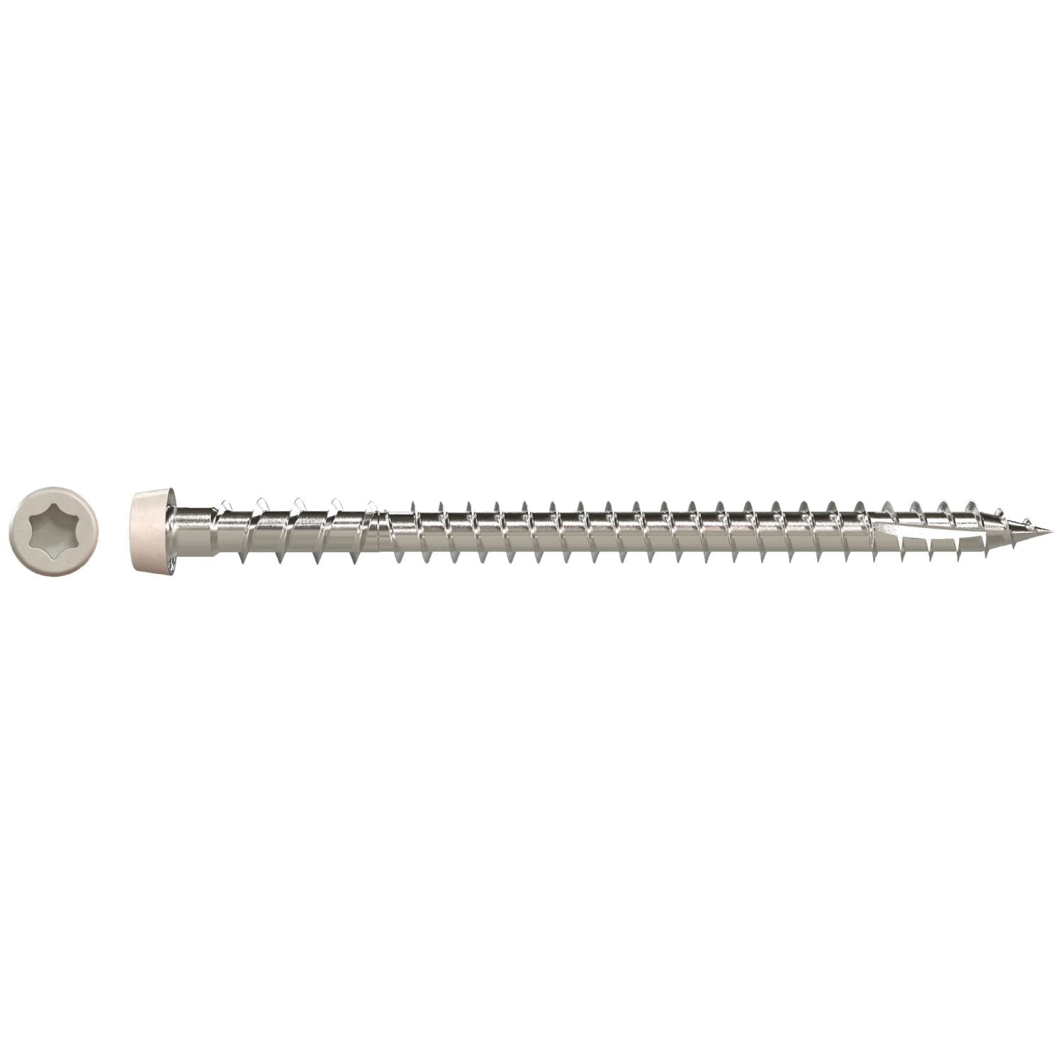 Simpson Strong-Tie DCU234S316GR05 Deck-Drive DCU COMPOSITE Screw (Collated), #10 x 2-3/4-in. Type 316, Gray 05, 1000-Pack