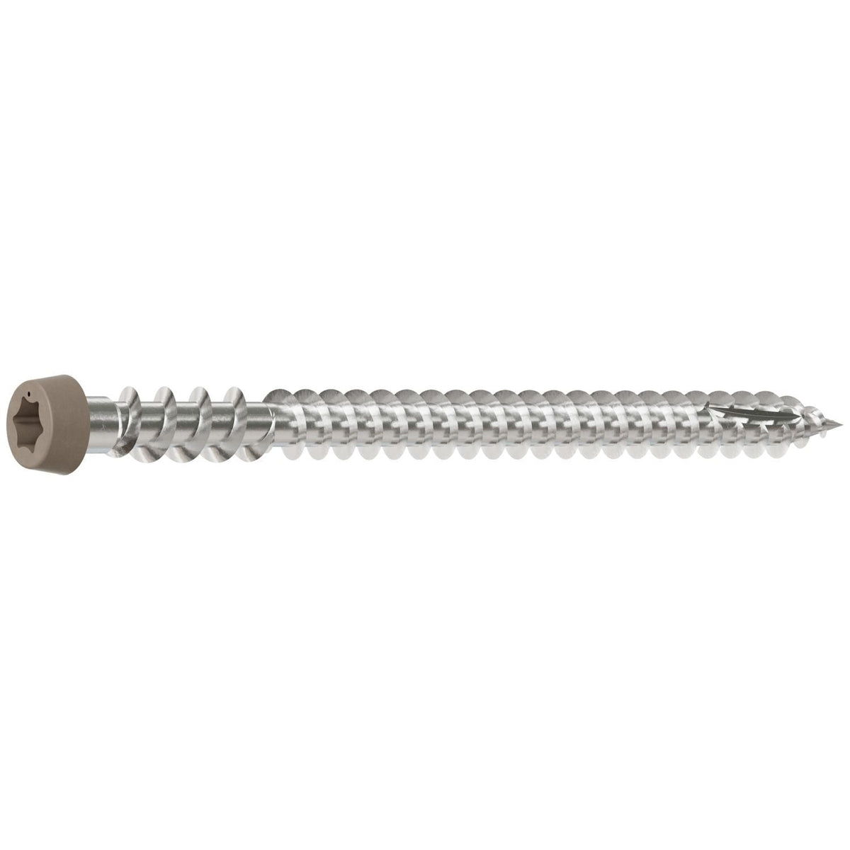 Simpson Strong-Tie DCU234MB316GR01 Deck-Drive DCU COMPOSITE Screw, #10 x 2-3/4-in. T20, Type 316, Gray 01, 1750-Pack