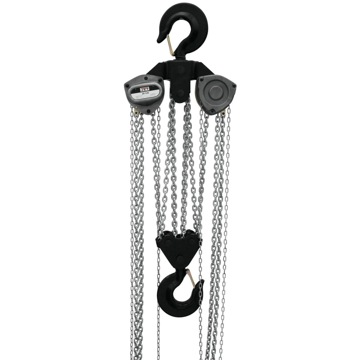 JET 109115 L-100-1500WO-15, 15-Ton Hand Chain Hoist With 15-Foot Lift & Overload Protection