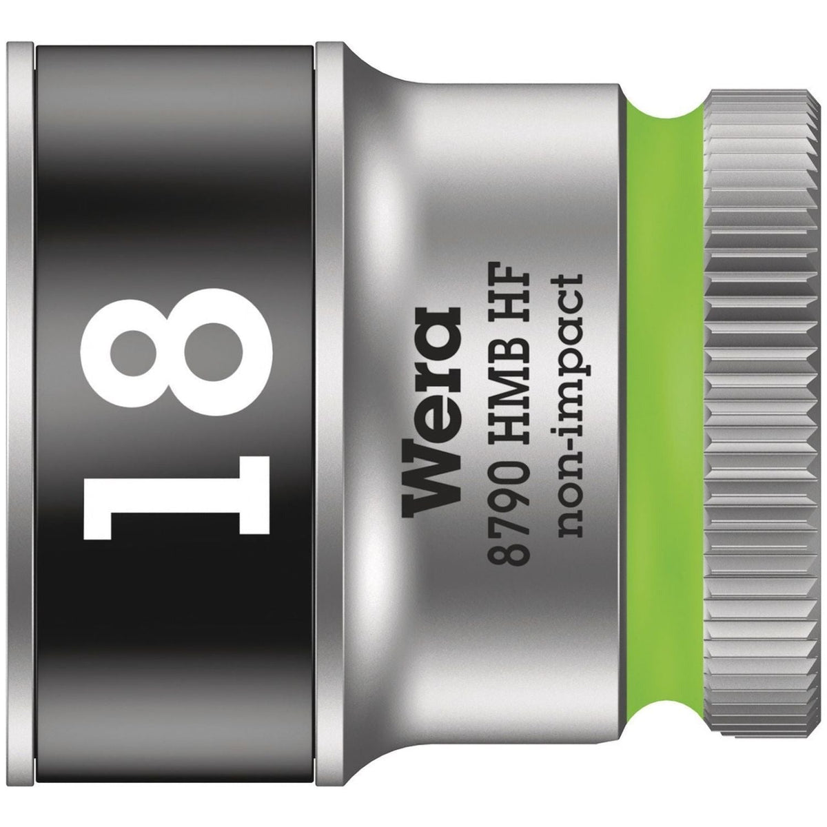 Wera 8790 Hmb Hf Zyklop Socket With 3/8-in. Drive With Holding Function, 18x29-mm.