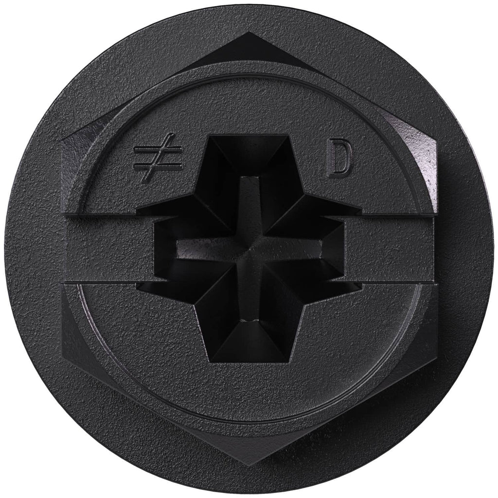 Simpson Strong-Tie TNTBL25314H Titen Turbo, 1/4-in. x 3-1/4-in. Hex-Head Concrete and Masonry Screw, Black, 100-Pack
