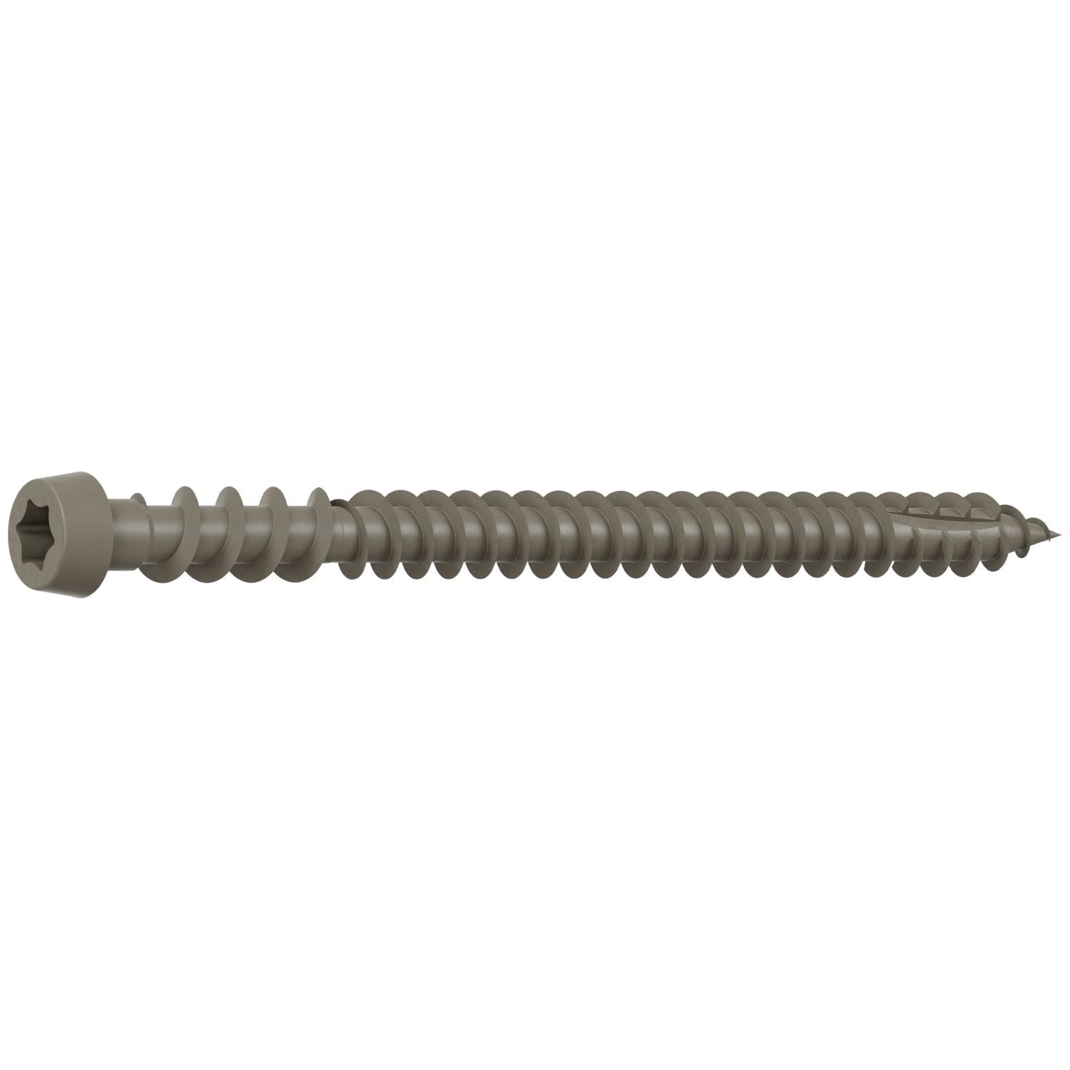 Simpson Strong-Tie DCU234GRMB Deck-Drive DCU COMPOSITE Screw, #10 x 2-3/4-in. T20, Quik Guard, Gray, 1750-Pack