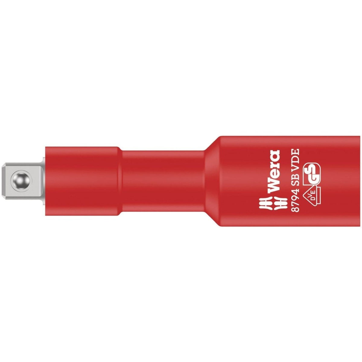 Wera 8794 SB VDE Zyklop Extension, Insulated, Short, 3/8", 3/8-in.x91-mm.