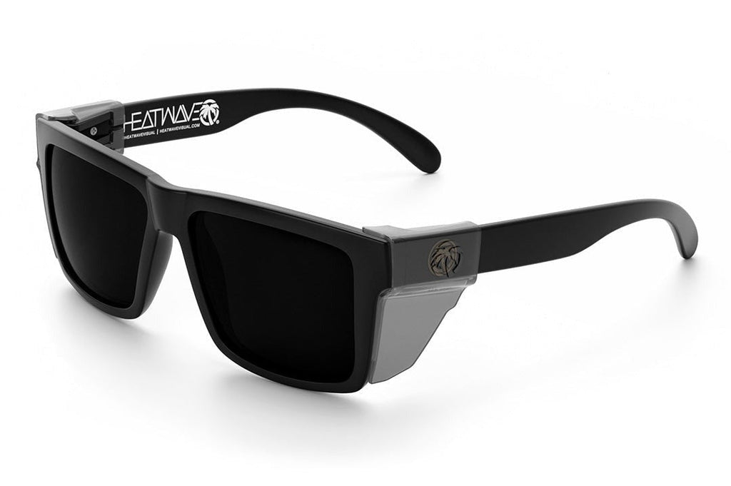 Heat Wave VISE Z87 Black Frame Ultra Black Lens Sunglasses