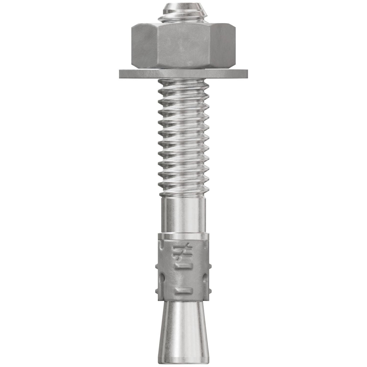 Simpson Strong-Tie STB2-25134S6F100 Strong-Bolt 2, 1/4-in. x 1-3/4-in. Type 316 Stainless-Steel Wedge Anchor, Fully Assembled, 100-Pack