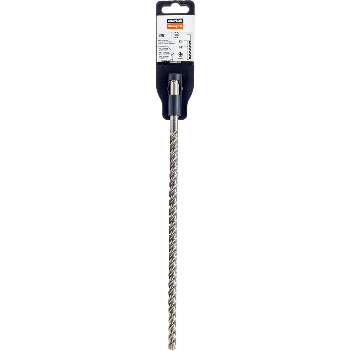 Simpson Strong-Tie MDPL03712S 3/8-in. x 12-1/4-in. SDS-plus Shank Solid-Tip Carbide Drill Bit