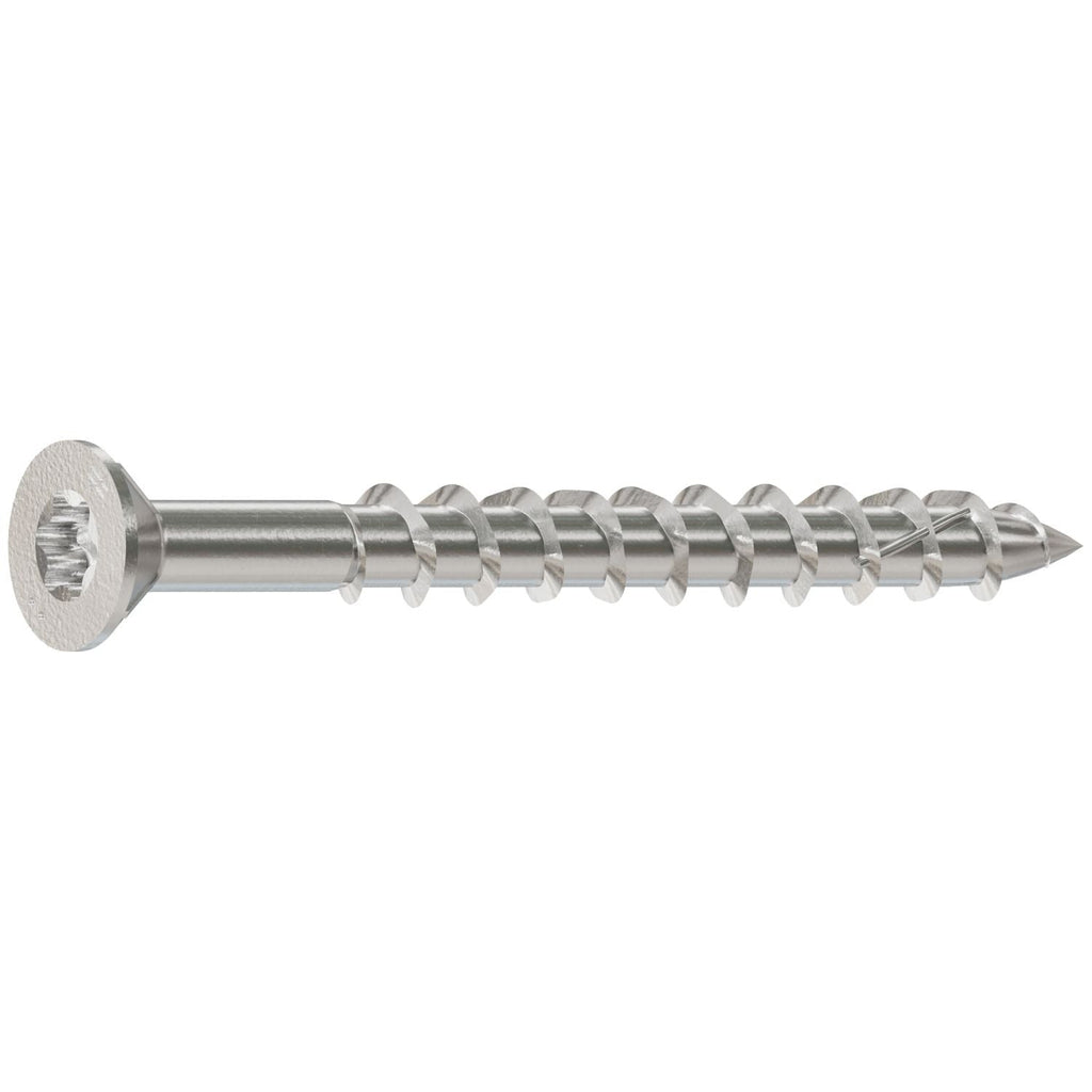 Simpson Strong-Tie S10250WP1 Deck-Drive DWP WOOD SS Screw, #10 x 2-1/2-in. T25, Flat Head, Type 305, 1-lb.