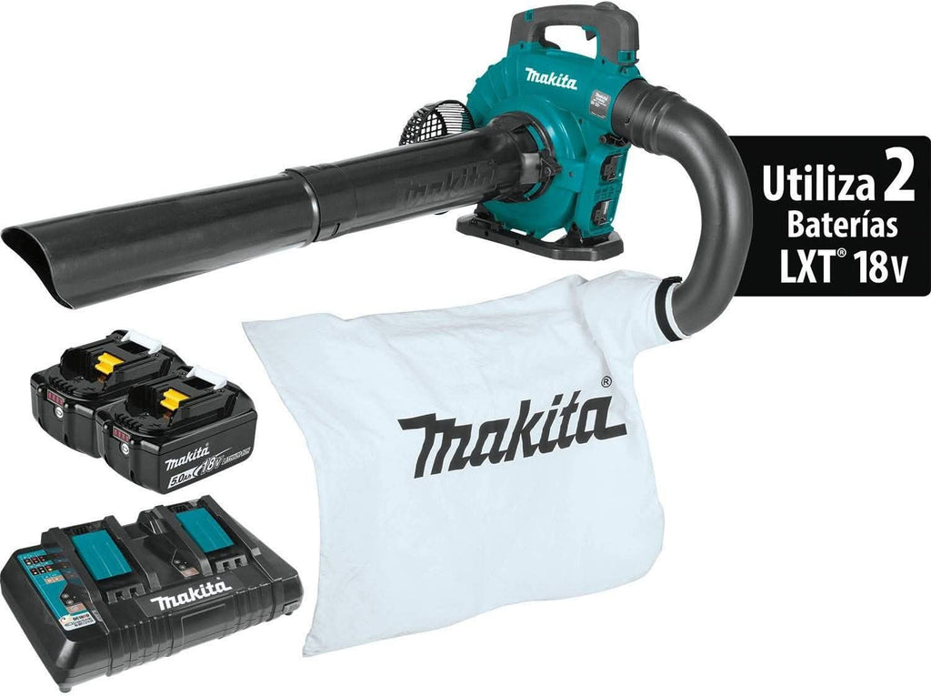 Makita XBU04PTV 36V (18V X2) LXT Brushless Blower Kit with Vacuum Attachment Kit (5.0Ah)