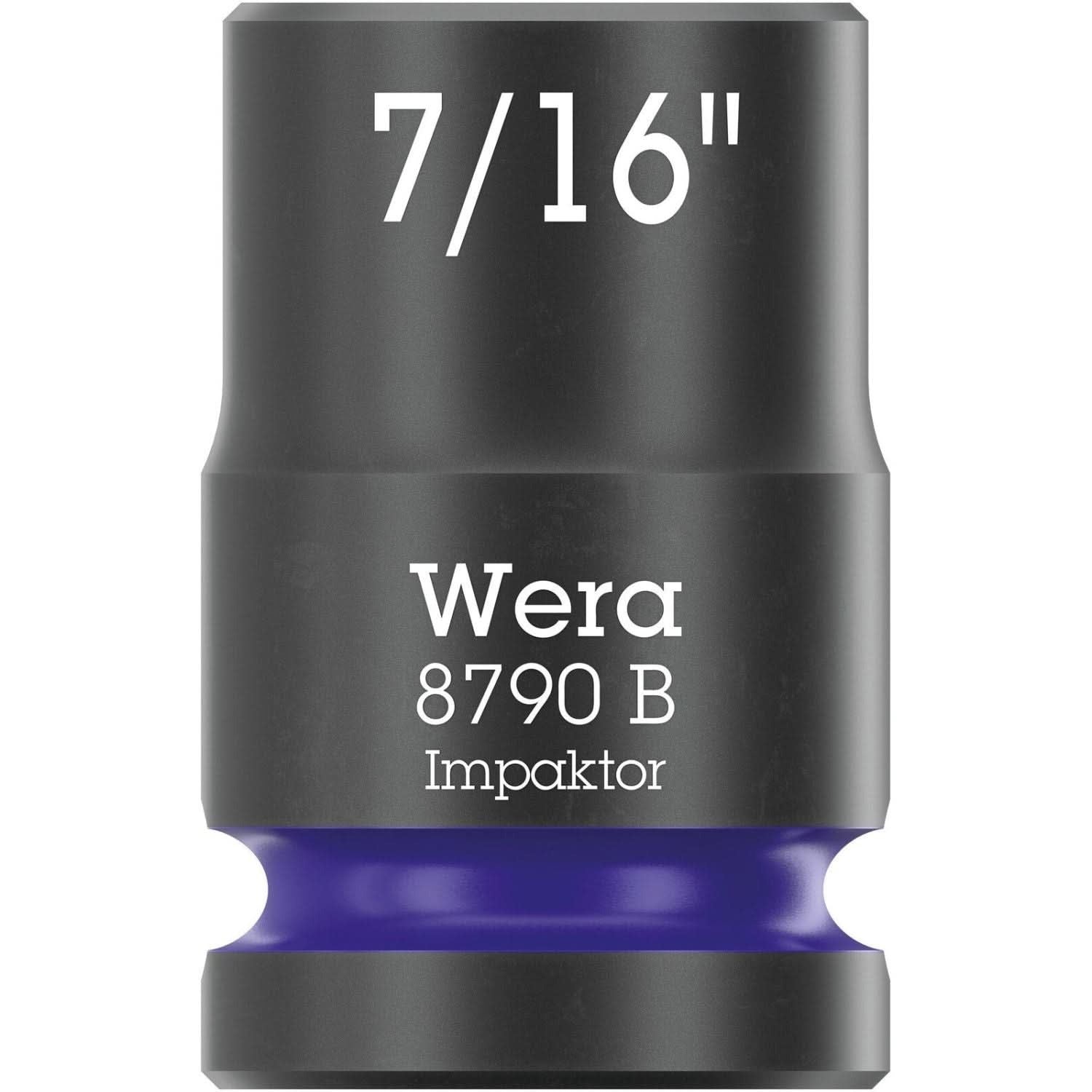 Wera 8790 B Impaktor Socket With 3/8-in. Drive, 7/16-in.x30-mm.