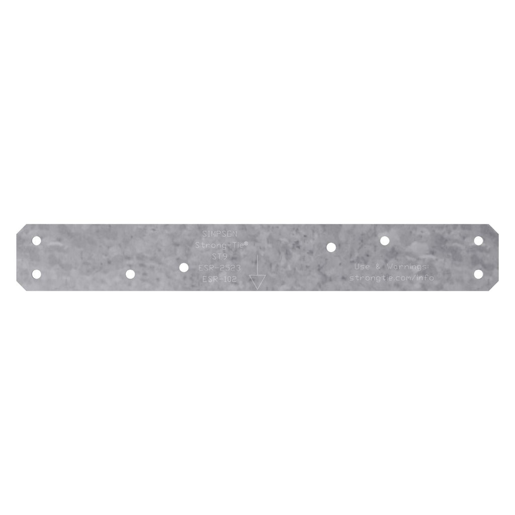 Simpson Strong-Tie ST9 ST 9-in. 16-Gauge Galvanized Strap Tie