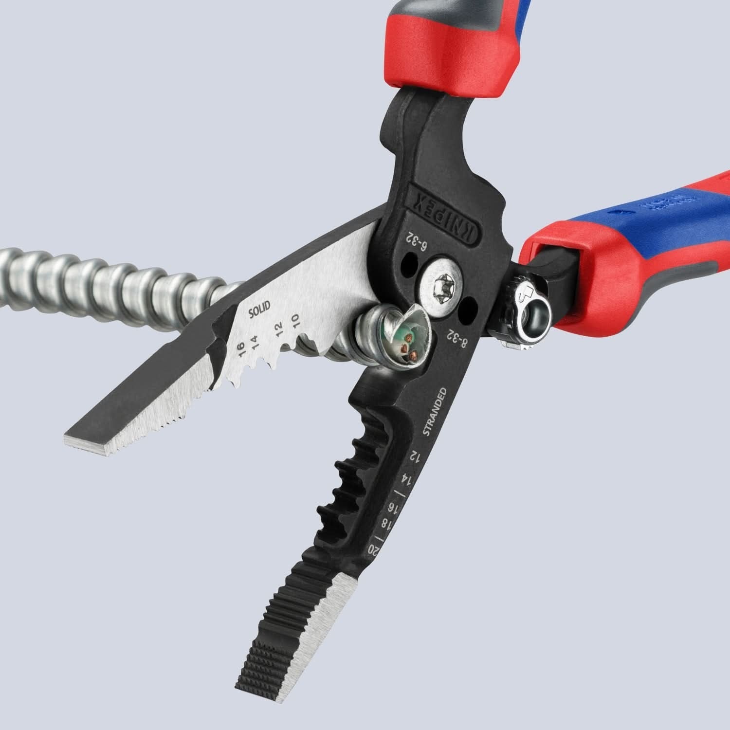 Knipex 13 72 8 Forged 8-in. 10-20 AWG Wire Stripper and Cutter