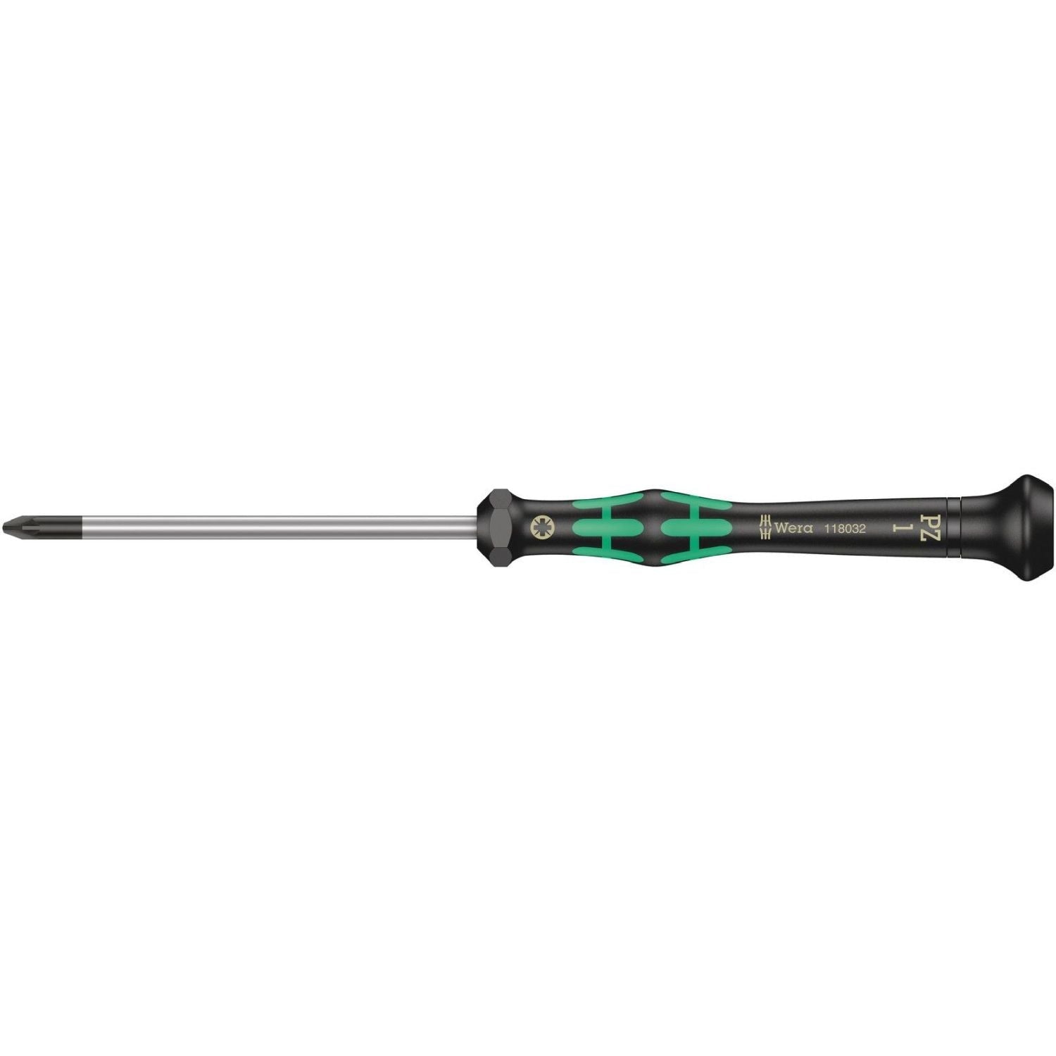 Wera 2055 Pz Screwdriver For Pozidriv Screws For Electronic Applications, Pz 1x80-mm.