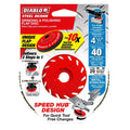 Diablo DCX045040B01F 4-1/2 Inch Steel Demon Flap Disc 40 Grit - with Speed Hub