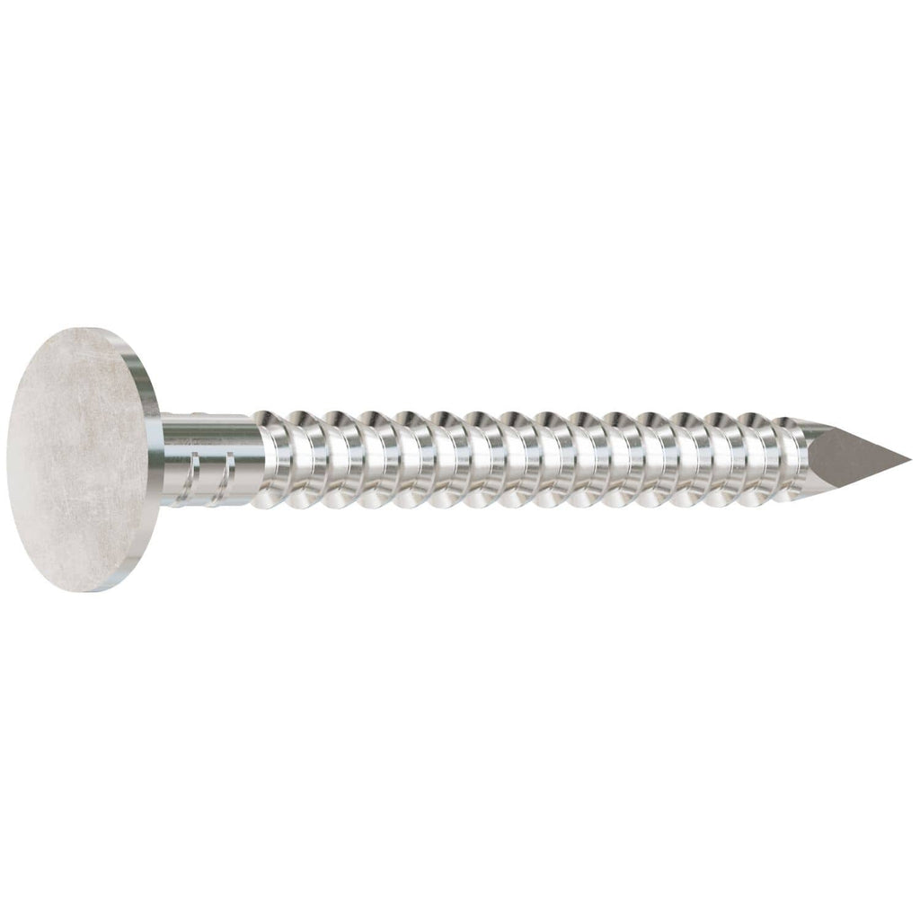 Simpson Strong-Tie T410ARNB Roofing Nail, Annular Ring Shank, 1-1/2-in. x .131-in. Type 316 Stainless Steel, 25-lb.