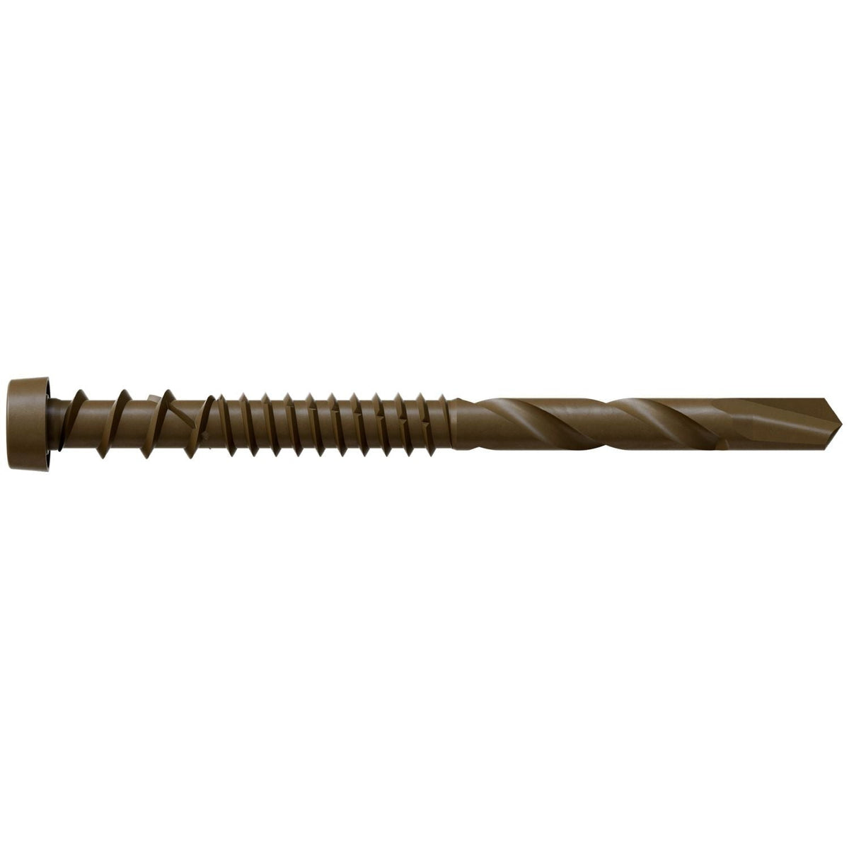 Simpson Strong-Tie DCSD238SBR01 Deck-Drive DCSD COMPOSITE-TO-STEEL Screw (Collated), #10 x 2-3/8-in. Quik Guard Brown 01, 1000-Pack