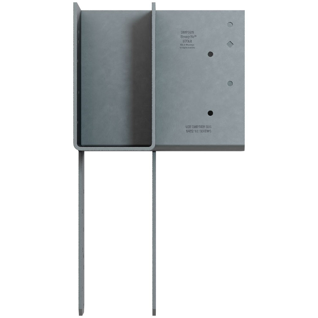Simpson Strong-Tie ECCLLQ444SDS ECCLLQ L-Shape End Column Cap for 4x Beams, 4x Post w/ SDS Screws, Skewed Left