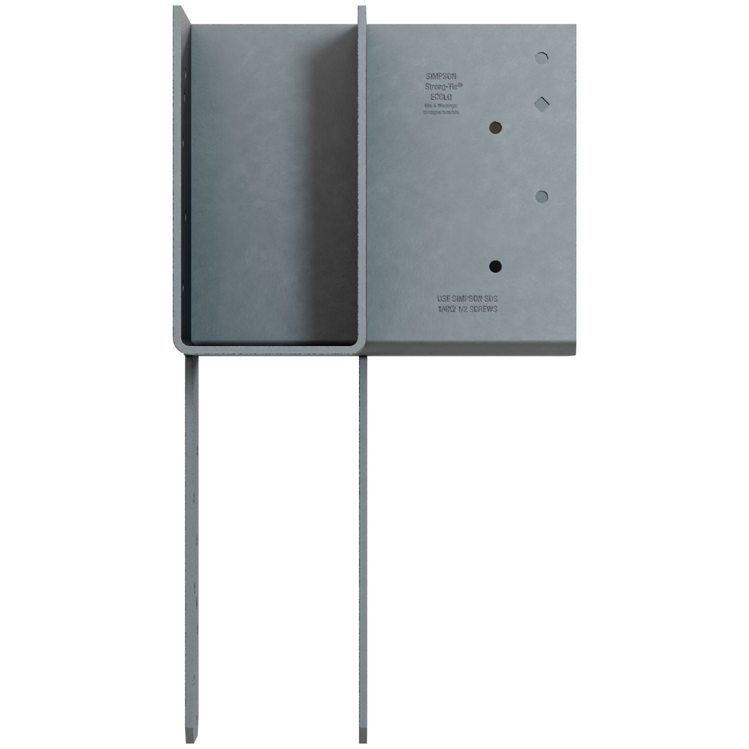 Simpson Strong-Tie ECCLLQ444SDS ECCLLQ L-Shape End Column Cap for 4x Beams, 4x Post w/ SDS Screws, Skewed Left