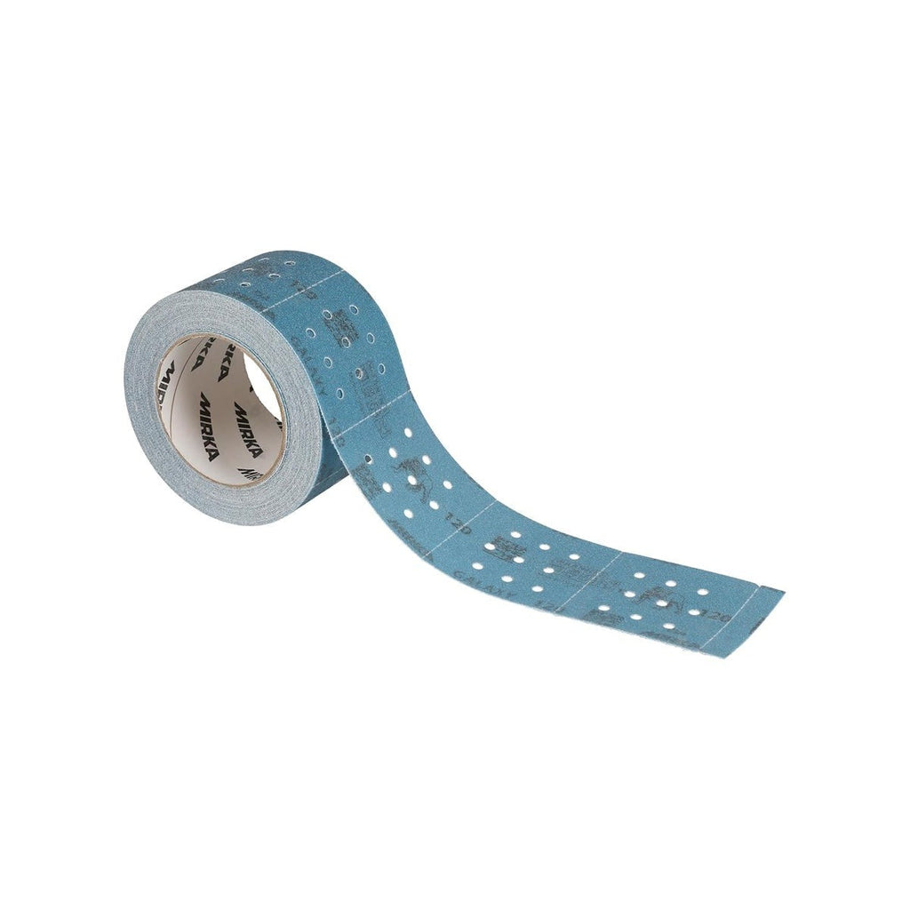 Mirka Galaxy 120 Grit 2.75-in. x 33.5-ft. Perforated Sanding Roll Hook and Loop, 146 Sheets (FY-570-120)