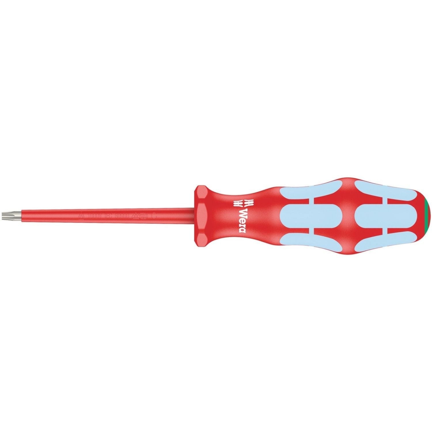 Wera 3167 I VDE Insulated Torx Screwdriver, Stainless Steel, Torx 15x80-mm.