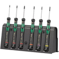 Wera 2050/6 Screwdriver Set And Rack For Electronic Applications, 6-Pieces