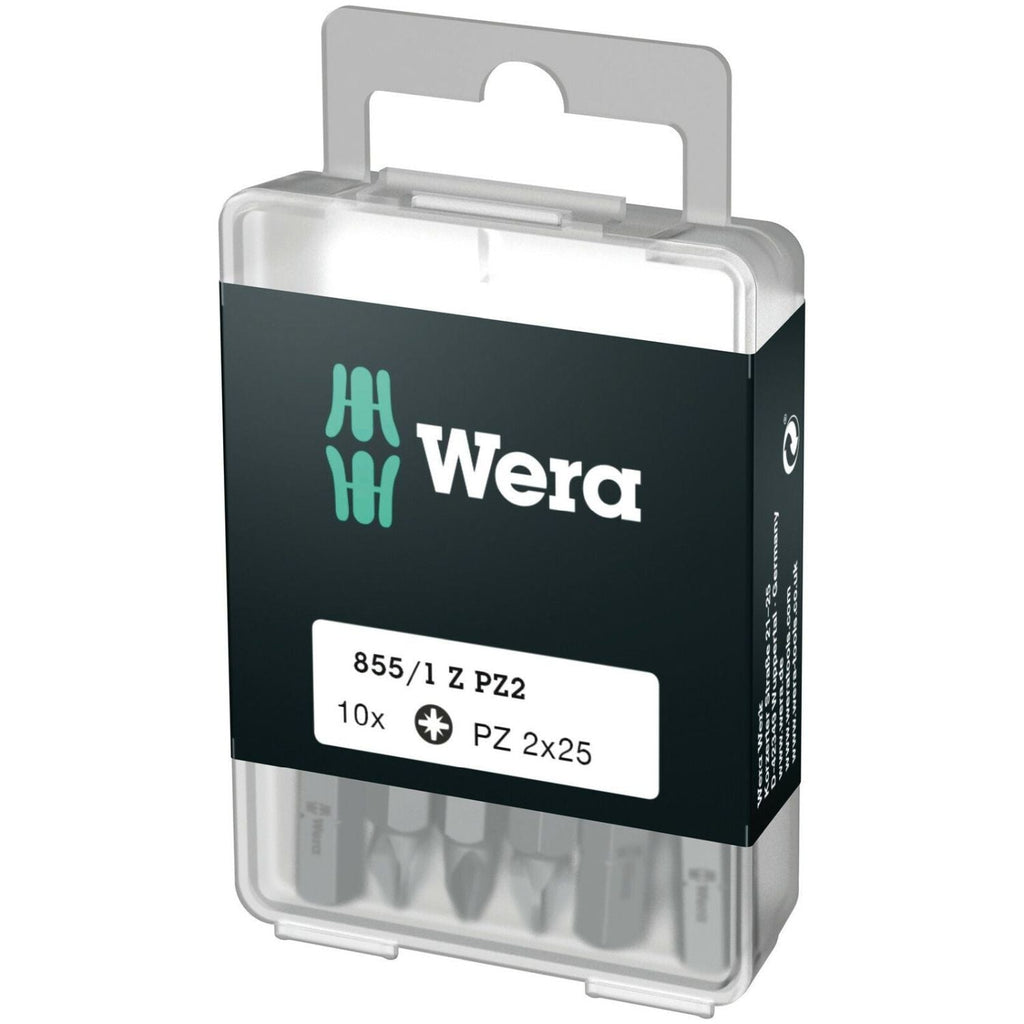 Wera 855/1 Z Diy Bit, Pz 2x25-mm., 10-Pieces