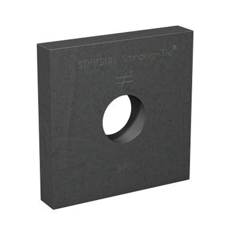 Simpson Strong-Tie BP 1 BP 3-1/2-in. x 3-1/2-in. Bearing Plate with 1-in. Bolt Dia.