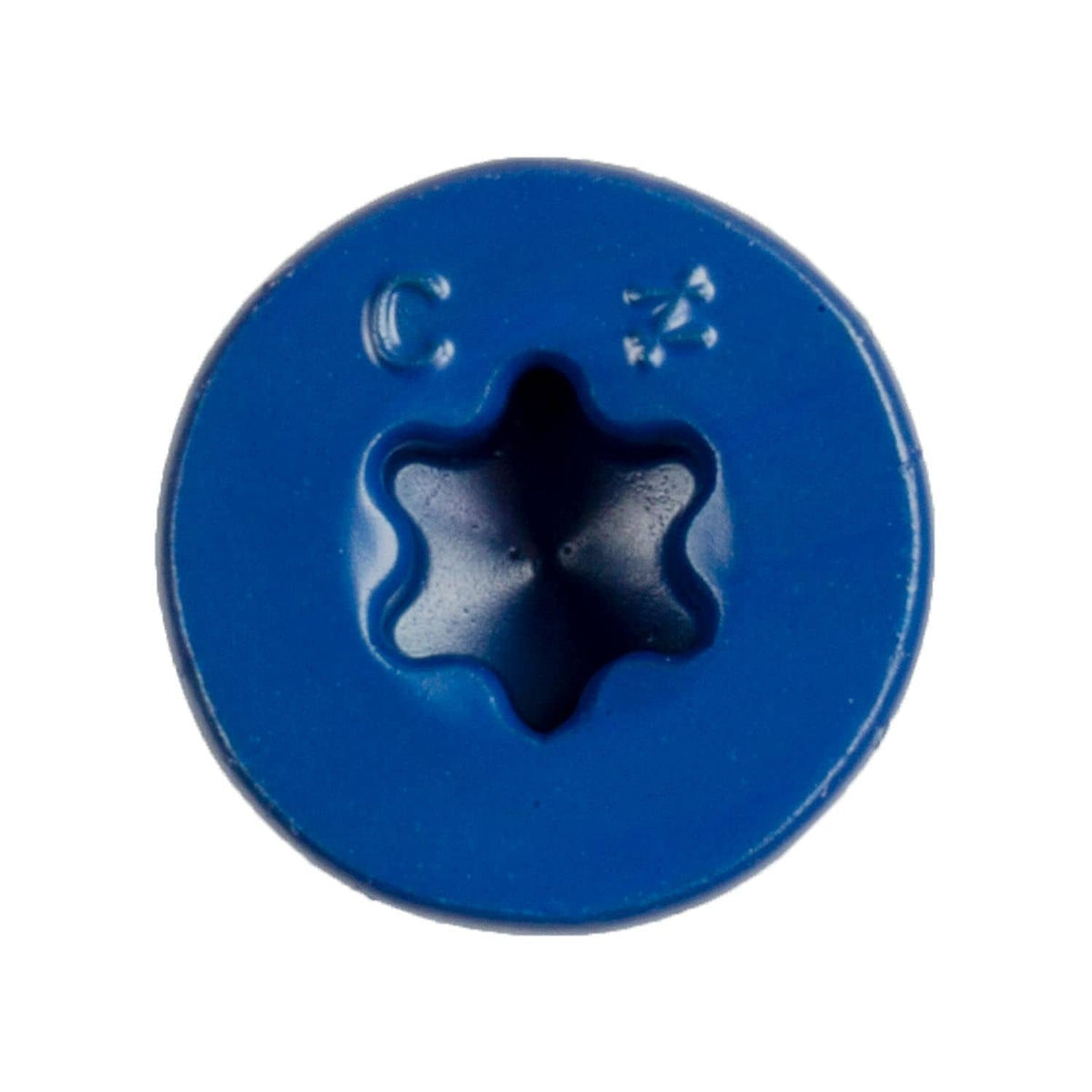 Simpson Strong-Tie TNT25234TFC8 Titen Turbo, 1/4-in. x 2-3/4-in. 6-Lobe Flat-Head Concrete and Masonry Screw, Blue, 8-Pack