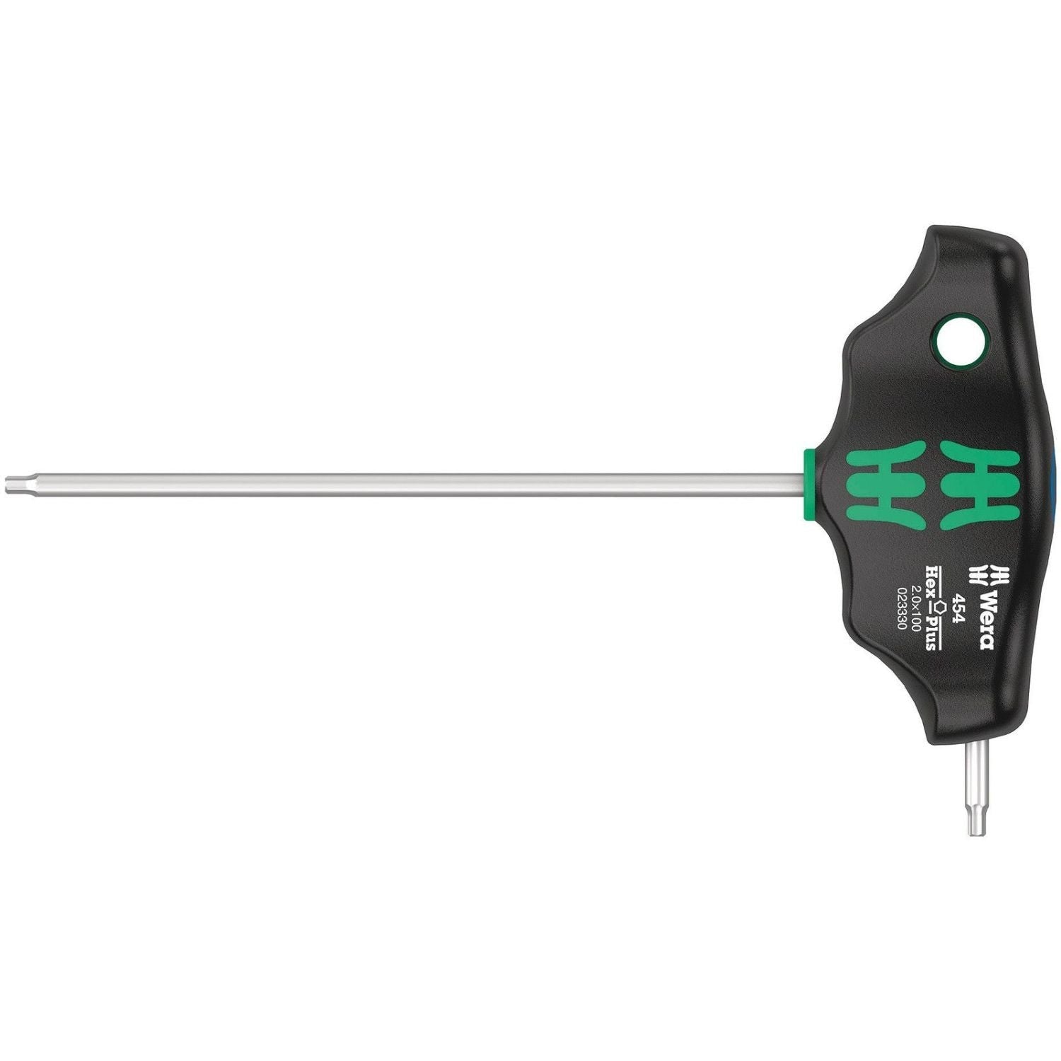 Wera 454 T-Handle Hexagon Screwdriver Hex-Plus, 2x100-mm.