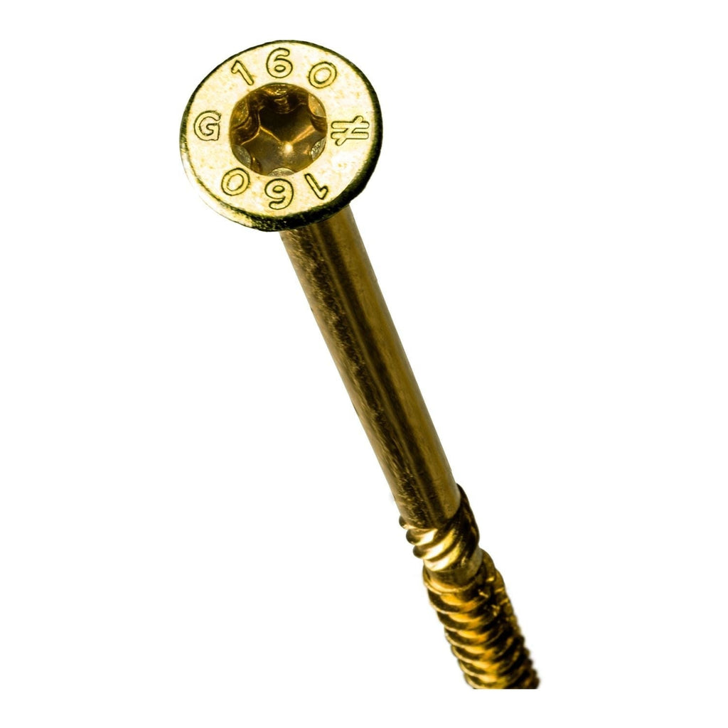 Simpson Strong-Tie SDCP22614 Strong-Drive SDCP TIMBER-CP Screw, 0.315-in. x 6-1/4-in. T40, Yellow Zinc, 250-Pack