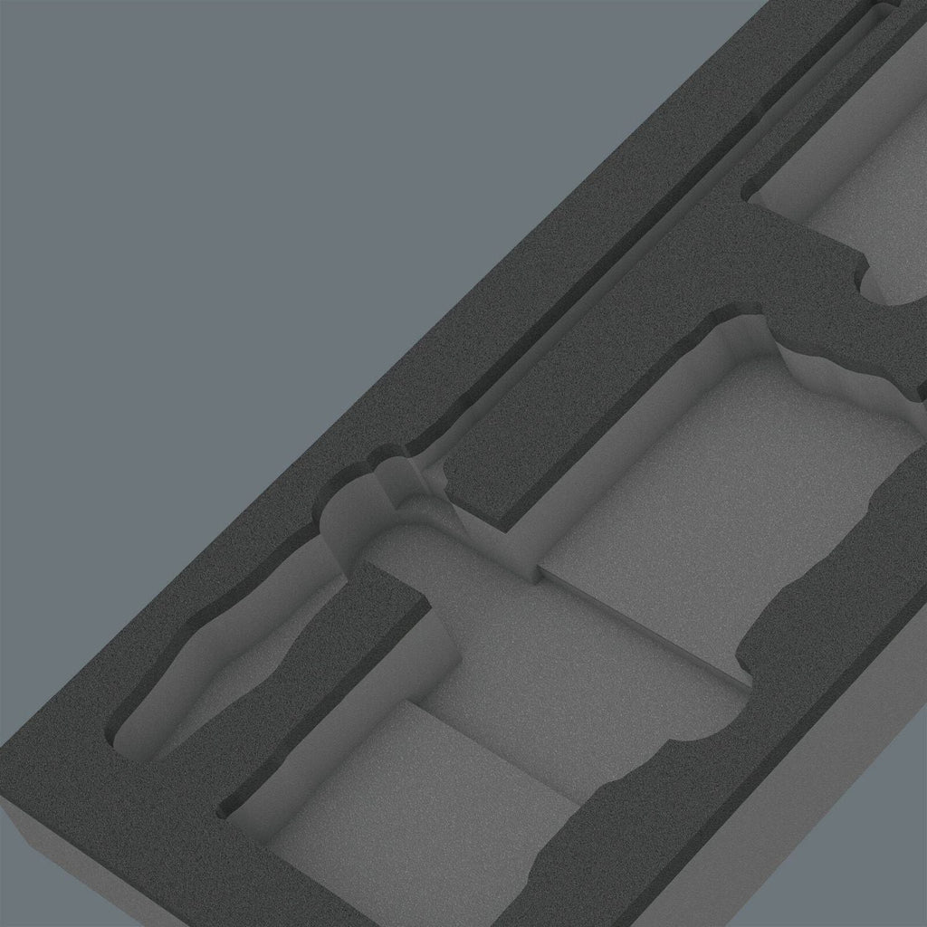 Wera 9850 Foam Insert Kraftform Kompakt And Tool-Check Plus Set 1, Empty, 172x30x392-mm.