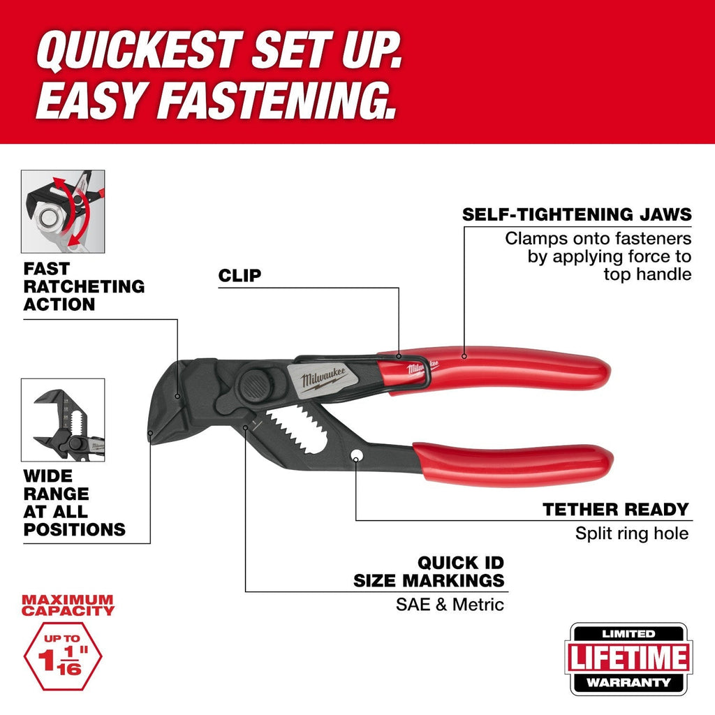 Milwaukee 48-22-6906 5-in. Pliers Wrench W/ Belt Clip