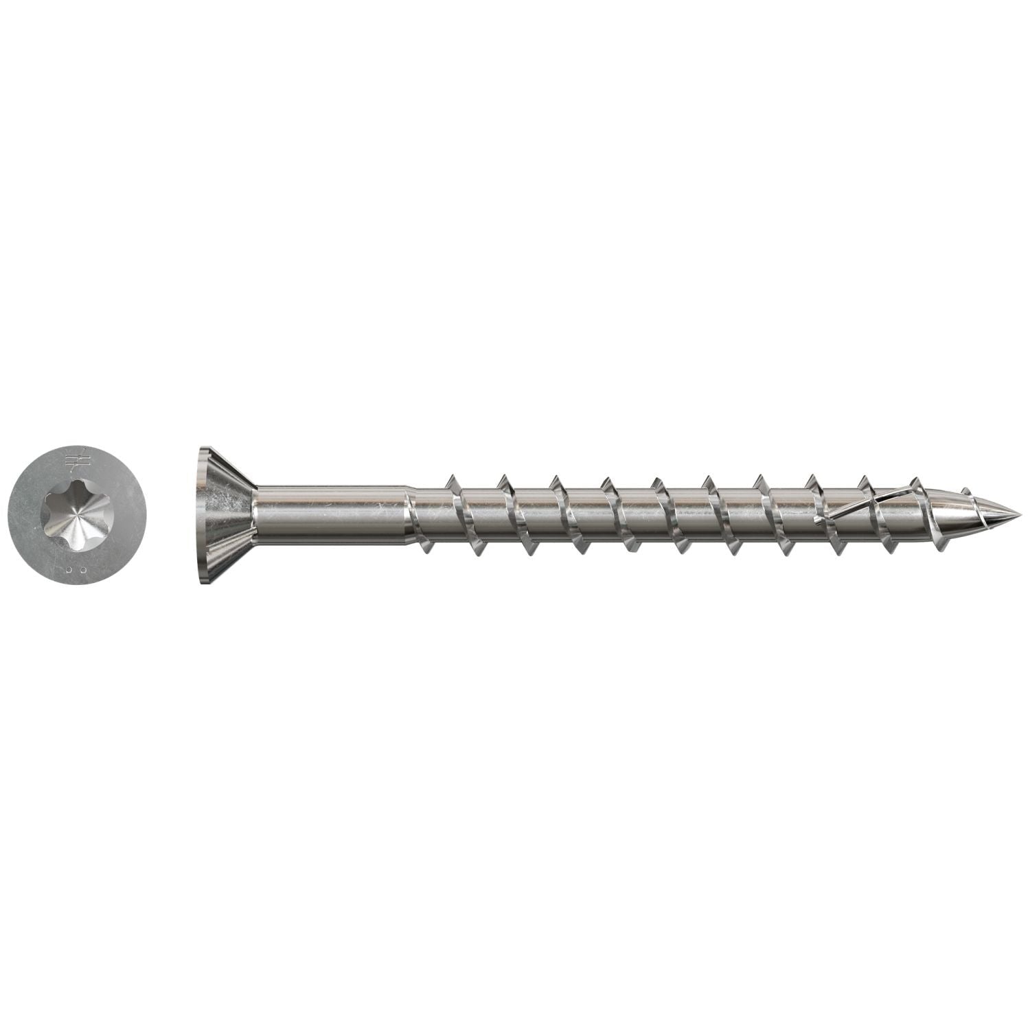 Simpson Strong-Tie SSDWP212S316 Deck-Drive DWP WOOD SS Screw (Collated), #10 x 2-1/2-in. T25 6-Lobe Type 316, 1500-Pack