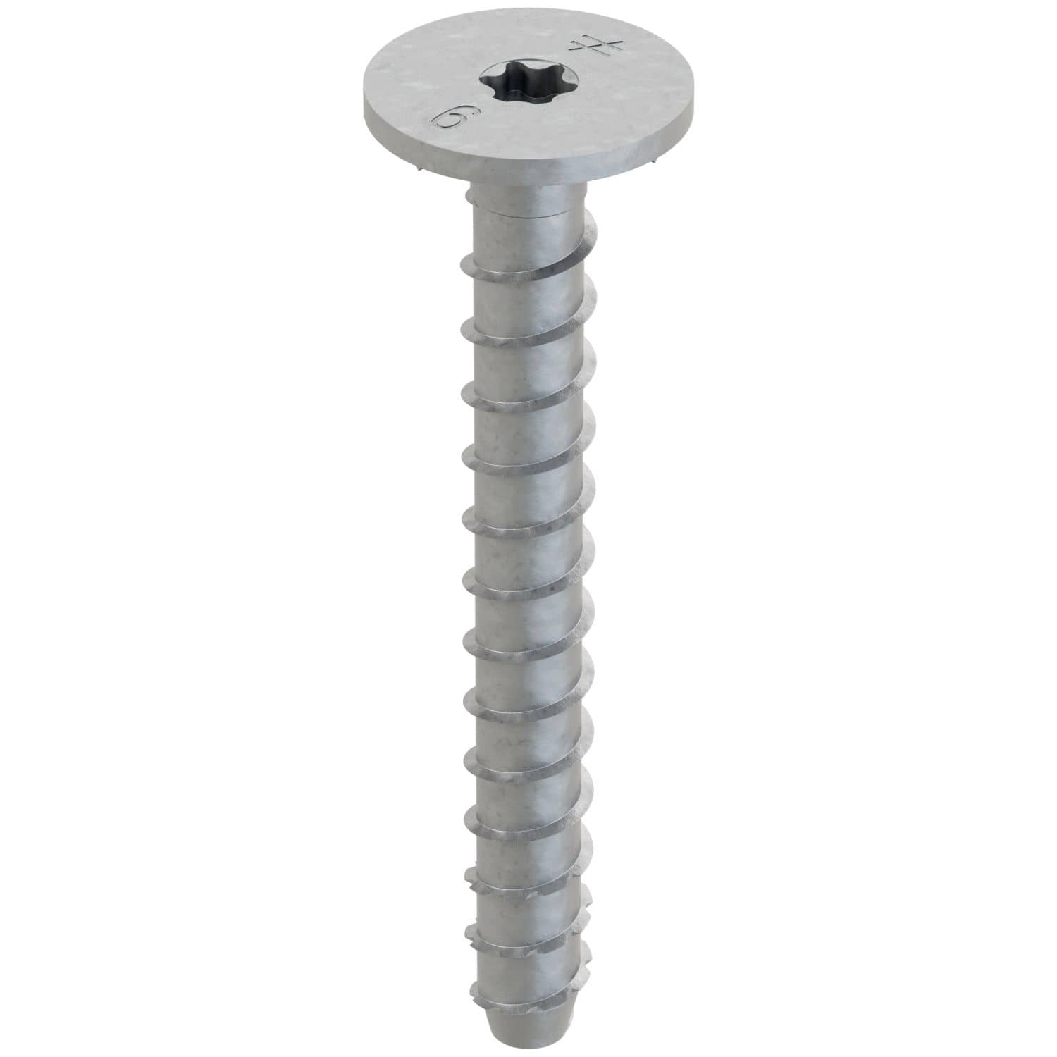 Simpson Strong-Tie THDB62600WHMG Titen HD 5/8-in. x 6-in. Mech. Galv. Washer-Head Heavy-Duty Screw Anchor, 10-Pack